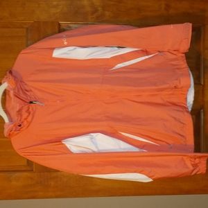 Columbia woman's size L hooded windbreaker w omni-shade